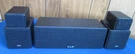 (2) Klh 9S & (1) 10C Center Channel Satellite Surround Sound Speakers. Fixed Price $35.00.