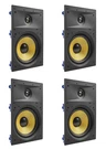 4 Pack Tdx 6.5" 2-WAY In Wall Home Theater Surround Sound Speaker Flush White. Fixed Price $189.95.
