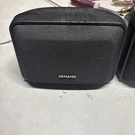 Aiwa SX-R220 Stereo Speakers System Untested- Appear To Work Light Damage. Fixed Price $15.00.