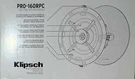 Klipsch Professional Reference Premiere PRO-160RPC In-ceiling Speaker 1063966. Fixed Price $389.00.