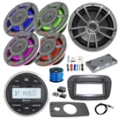 Jbl Marine Receiver W/spa Bezel, 4X 8" Rgb Led Speakers, Sub, Amp, Accessories. Fixed Price $1195.80.