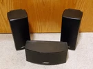 Bose Av 520 Acoustimass Home Theater Speakers (2) Surround (1) Center Channel. Fixed Price $247.97.