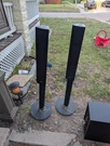 Lg S65T1-S Tall Boy Speakers Pair 5.1 Channel Home Theater Sound System. Fixed Price $110.00.