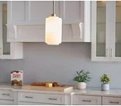 Origin 21 Kason Mini Pendant White Milk Glass Brushed Gold Lighting Fixture. Fixed Price $69.99.
