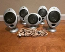 Kef Kht Silver 2005.2 HTS2001 Egg Satellite Surround Speakers Set Of *localpu*. Fixed Price $118.74.