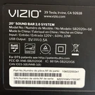 Vizio SB2020N-G6 20" 2.0 Sound Bar Bluetooth Home Theater System Tested Only. Fixed Price $19.99.