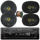 Infinity Bluetooth Receiver, 2X 6.5" 300W Speakers, 6X9"450W Wire. Fixed Price $250.49.