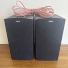 Pair Of Klipsch Icon KB-15 Bookshelf Speakers Black Ohms 85 Watts With Wire. Fixed Price $116.10.