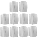 10 Pack Tdx 5.25" Outdoor Weather Resistant IP55 Waterproof White Wall Speakers. Fixed Price $332.45.