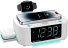 Emerson Smartset Dual Alarm Clock Radio Bluetooth Speaker Wireless Charging. Fixed Price $33.97.
