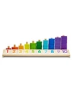 Melissa And Doug - Counting Shape Stacker Educational Wooden Toy. Fixed Price $39.99.