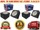 4 Absolute Usa 6.5PKB 6.5" Enclosure Box Square Speakers. Fixed Price $89.99.
