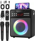 Karaoke Machine For Adults, Portable Bluetooth Speaker 9.84" X 11.81", Black. Fixed Price $71.95.