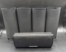 Harman Kardon Satellite Speaker Set Of 4 SAT-TS11 And Center CEN-TS11-BQ. Fixed Price $69.87.