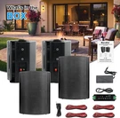 Herdio 4 Pack 6.5" 800W Outdoor Bluetooth Speakers Waterproof Wall Mount. Fixed Price $222.99.