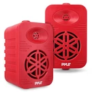 Pyleusa Indoor Outdoor Speakers Pair 300 Watt Dual Waterproof 4 2-WAY Red. Fixed Price $96.99.