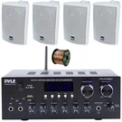 Pyle PDA69BU Home Bluetooth Stereo Receiver, 4X 4" 200W 3-WAY Box Speakers, Wire. Fixed Price $256.99.