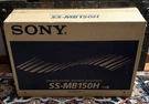 Sony SS-MB150H Bookshelf Speaker System 2-WAY Black Pair 120W Max New In Box. Fixed Price $129.99.