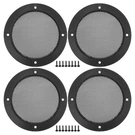 Acropix Universal Car Speaker Grills Cover Mesh Round 4", Matte Black. Fixed Price $19.99.