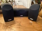 Polk Audio Model TL1 Center Channel With 2 Satellite Speakers-work Great. Fixed Price $49.99.