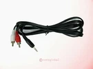 3.5MM Audio To 2 Y Adapter Cable For Polk Wireless Surround Speakers. Fixed Price $6.98.