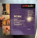 Polk Audio RC80I In-wall Speakers Pair, Wired, White, *new*, Open Box. Fixed Price $185.00.