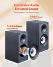 Powered Bookshelf Speakers, 25W X 2, Active Studio Monitor With 5.5 Inch. Fixed Price $205.46.
