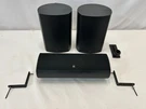 (2) Jamo A330 Satellites & (1) Center 3CEN Speaker Black Mounts Tested Working. Fixed Price $65.00.