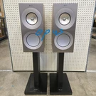Kef Reference Meta Speakers (pair) Walnut/silver With S-RF1 Floor Stands(used). Fixed Price $6899.00.
