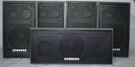 Samsung Surround Speakers Set Of 5, 2 X PS-FQ40, PS-RQ40, 1 PS-CQ40. Fixed Price $23.00.