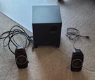Creative A250 2.1 Channel Computer Speakers, Subwoofer, 3.5MM Rca, Black. Fixed Price $14.99.