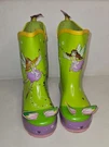 Kidorable Toddler Girls Fairy Green Rain Boots Rubber W/flower Pull Tab Size 8. Fixed Price $14.44.