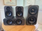 Q Acoustics 3000 Series 3.1 Speakers And Subwoofer (3010 Pair, 3090C, 3070S). Fixed Price $595.00.