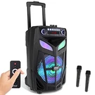Pyle 600W 10 Bluetooth Pa Speaker Wireless Mics, Rechargeable Battery. Fixed Price $82.99.