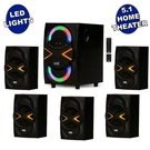 Acoustic Audio Bluetooth 5.1 Speaker System With Led Lights Home 6 Set. Fixed Price $88.88.
