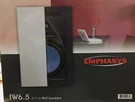 New Emphasys Iw 6.5 1/2" In-wall Speakers One Pair 100W. Fixed Price $99.95.