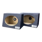 King Boxes A69 7 6X9 Wedge Speaker Enclosure Black Pair. Fixed Price $49.10.