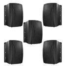 Pack - Tdx 5.25" Outdoor Weather Resistant IP55 Waterproof Black Wall Speakers. Fixed Price $176.65.