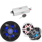Clarion Marine 4 Channel Amp & Premium 6.5" W/ 12" Black Grill Boat Audio Upg.... Fixed Price $469.97.