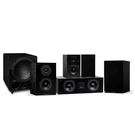 Fluance Elite Compact Home Theater 5.1 Speaker System - Black Ash. Fixed Price $527.99.