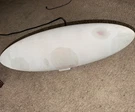 Bowers & Wilkins Zeppelin Wireless Bluetooth Speaker White Grey Mesh Dirty Worn. Fixed Price $375.00.