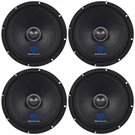 (4) Rockville RXM88 8" 500W Ohm Mid-range Drivers Speakers, Made W/kevlar Cone. Fixed Price $124.80.
