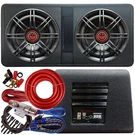 Gravity Dual 12" 1600W Active Powered Car Enclosure Ported Subwoofer W/ 4KIT. Fixed Price $249.99.