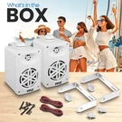 Portable Waterproof Outdoor Indoor Speaker Pair Loud Bass Tweeter Quick Connect. Fixed Price $74.20.