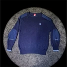 Vintage Oakley Crewneck Sweater Navy Blue Xxl Logo & Elbow Patch. Fixed Price $105.00.