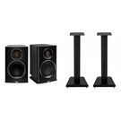Elac Carina 5.25 Bookshelves W/ Stands. Fixed Price $1448.00.