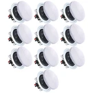 Vaiyer 200 Watts 6.5" 8 Ohm 2-WAY Mid Bass Woofer Ceiling Speakers(pack 10). Fixed Price $279.95.