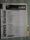 Kenwood JL-840W Service Manual Original Repair Book Stereo Speaker 2 Pages. Fixed Price $20.00.