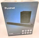 Puxinat Storm 2.1 Ch Sound Bar With Subwoofer Wireless Bluetooth 5.0 - Black. Fixed Price $35.00.