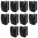 10 Rockville WET-6B 70V 6.5" IP55 Black Commercial Indoor/outdoor Wall Speakers. Fixed Price $650.00.